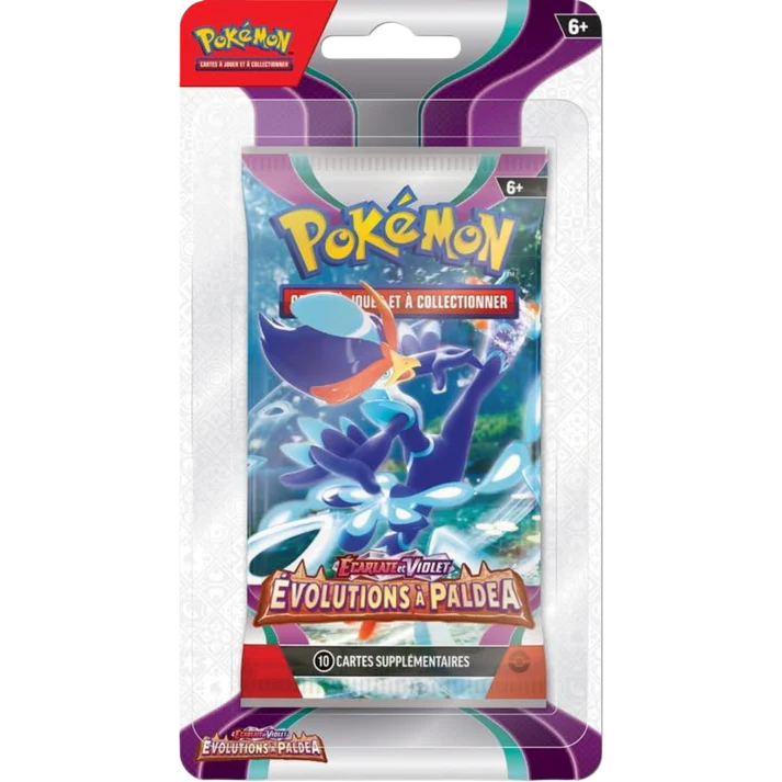 Artset de 5 Boosters Pokémon Blister Evolutions à Paldea - EV02 | Collectorshop Maroc