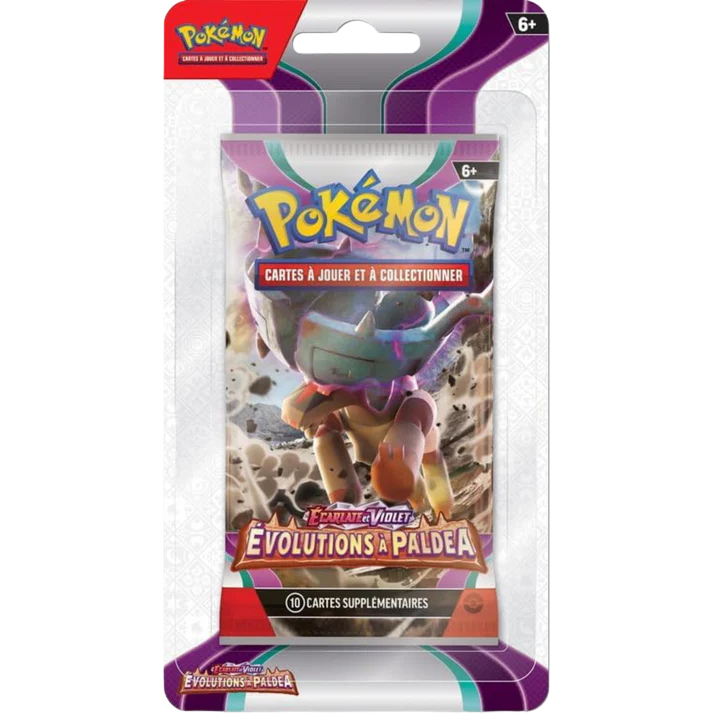 Artset de 5 Boosters Pokémon Blister Evolutions à Paldea - EV02 | Collectorshop Maroc