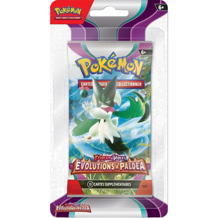 Artset de 5 Boosters Pokémon Blister Evolutions à Paldea - EV02 | Collectorshop Maroc