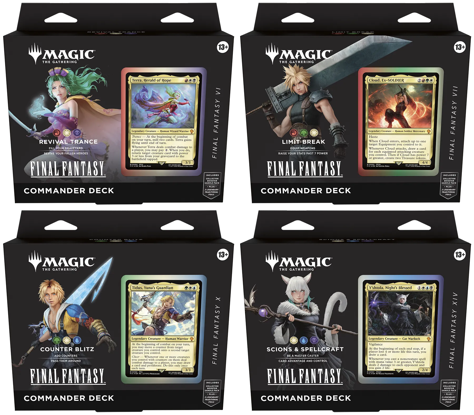 MTG Final Fantasy Commander Bundle – 4 Commander Decks | CollectorShop Maroc