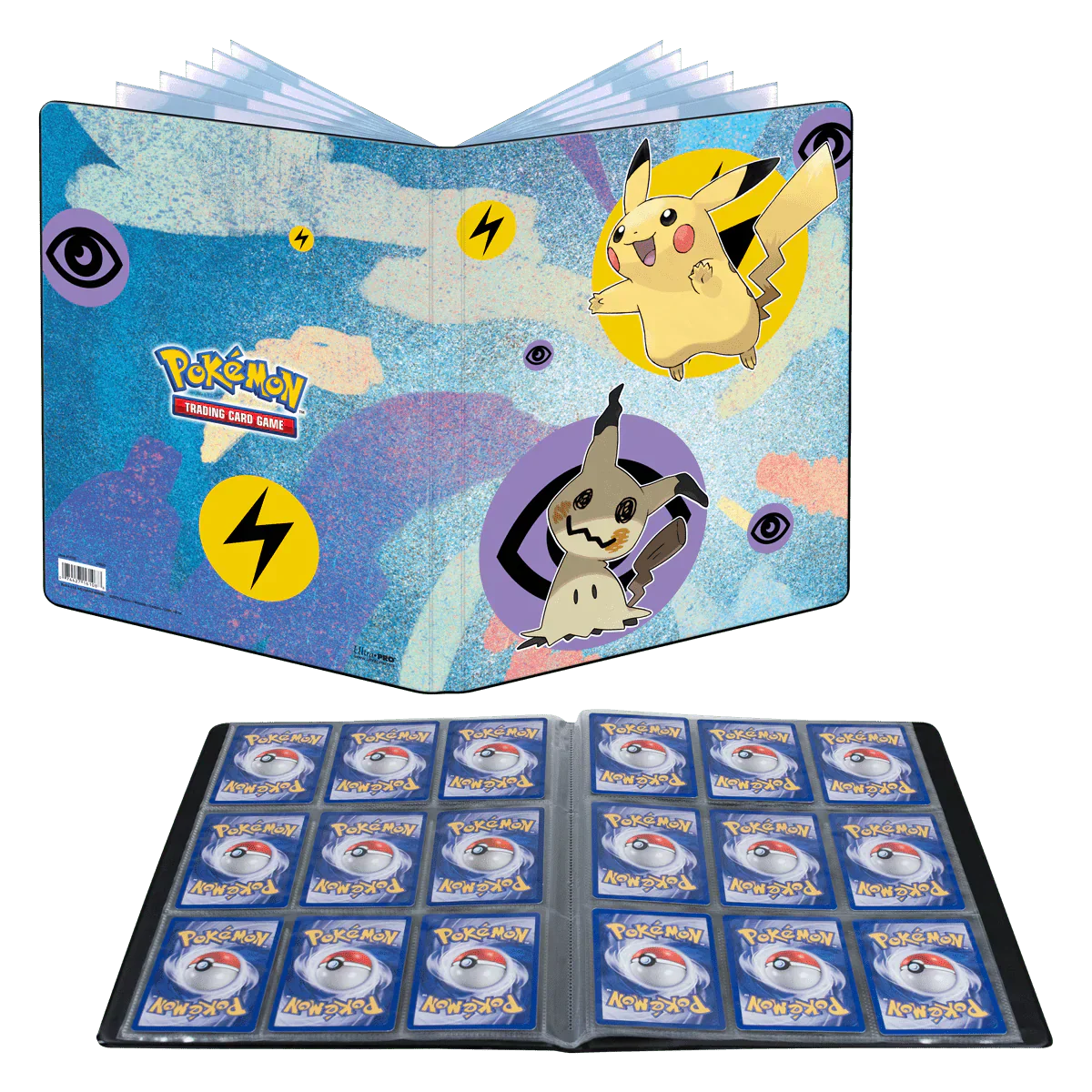 Portfolio Pokémon 9 poches Pikachu et Mimikyu - Accessoires pour jeux de cartes | Collectorshop Maroc