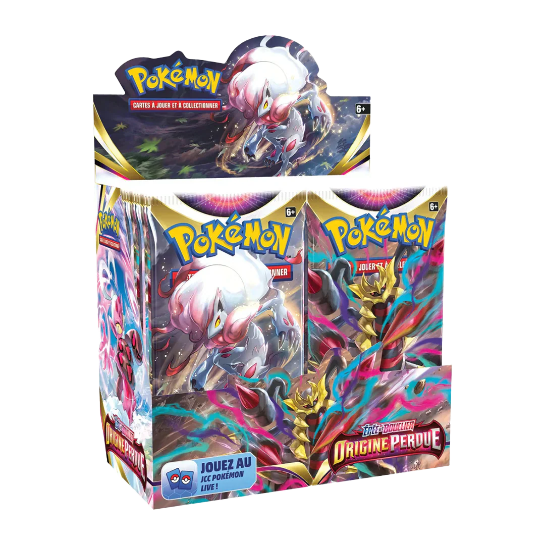 Display Pokémon Origine Perdue FR – Épée & Bouclier | Collectorshop.ma Maroc