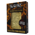Yu-Gi-Oh! Blue Eyes Toon Dragon Limited Edition – Carte Métal Plaquée Or 24K | CollectorShop Maroc