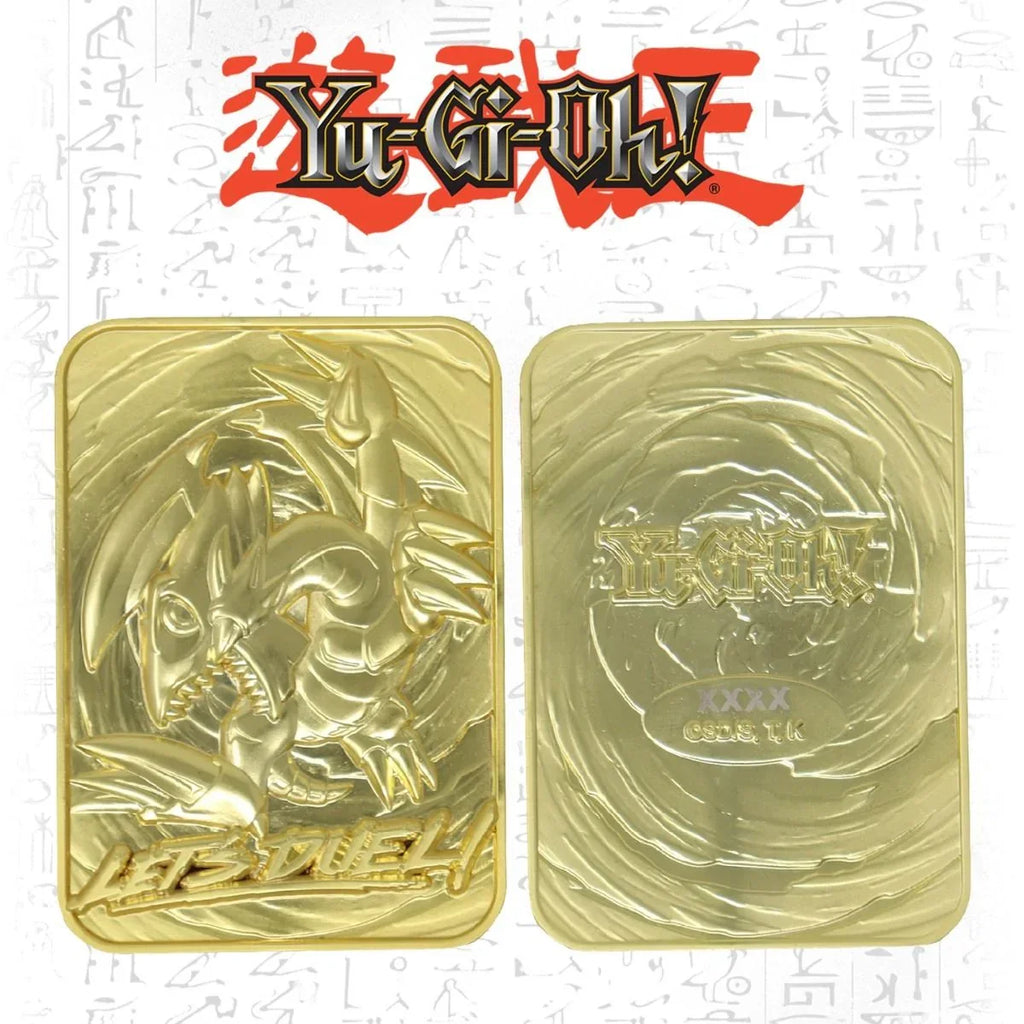 Yu-Gi-Oh! Blue Eyes Toon Dragon Limited Edition – Carte Métal Plaquée Or 24K | CollectorShop Maroc